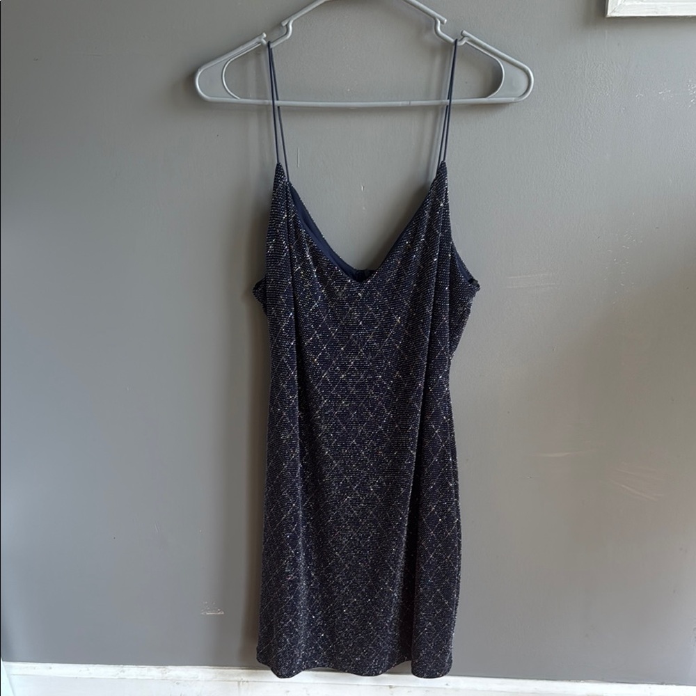 B. Smart Sparkling Midnight Blue Dress
